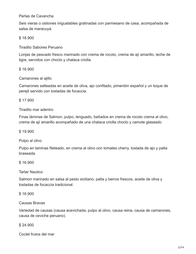 Menu Club Nautico Cavancha-5