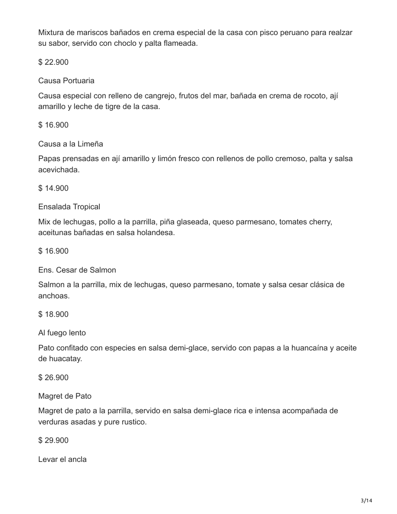 Menu Club Nautico Cavancha-6